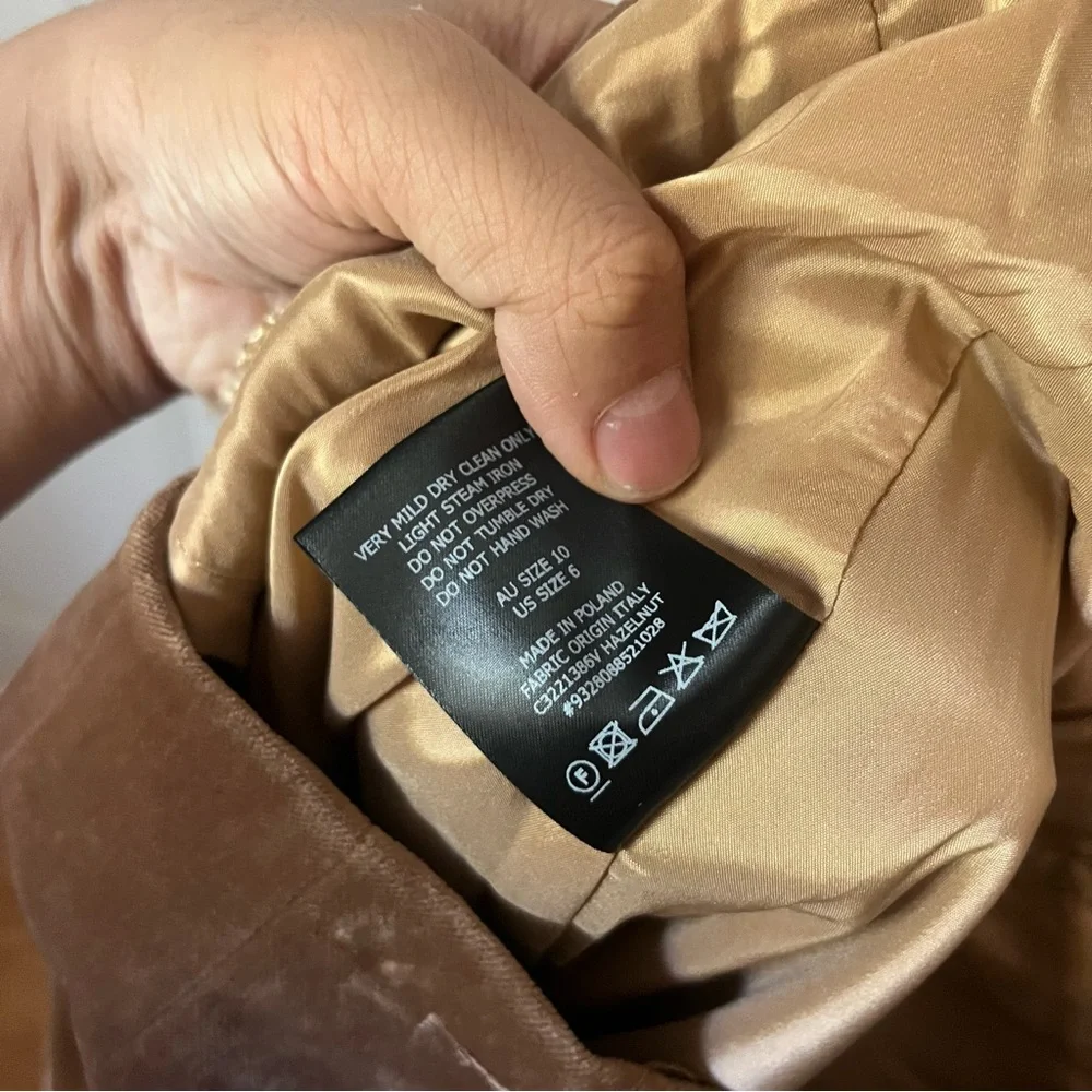 NWOT‎ SCANLAN THEODORE brown suede straight slim leg pants